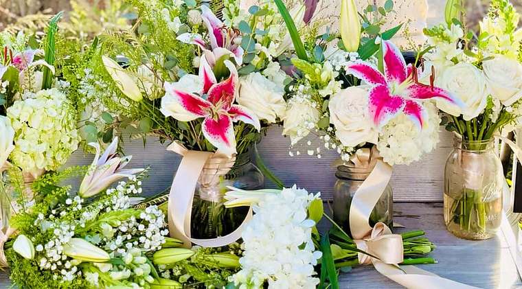 Wedding bouquets ready for delivery